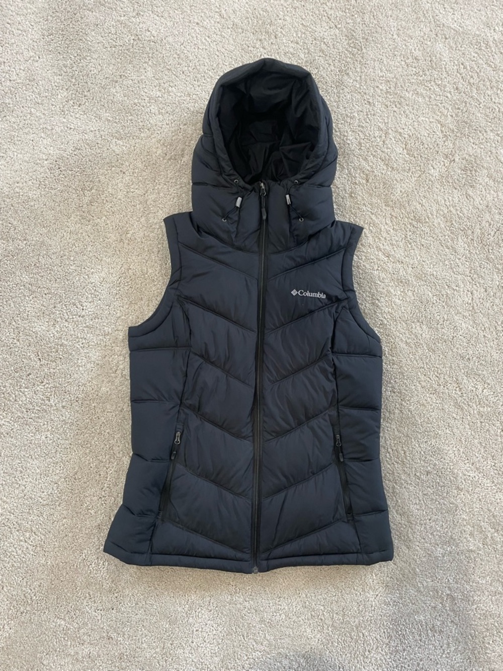 Columbia Omni Heat Quilted Hooded Puffer Vest - Black